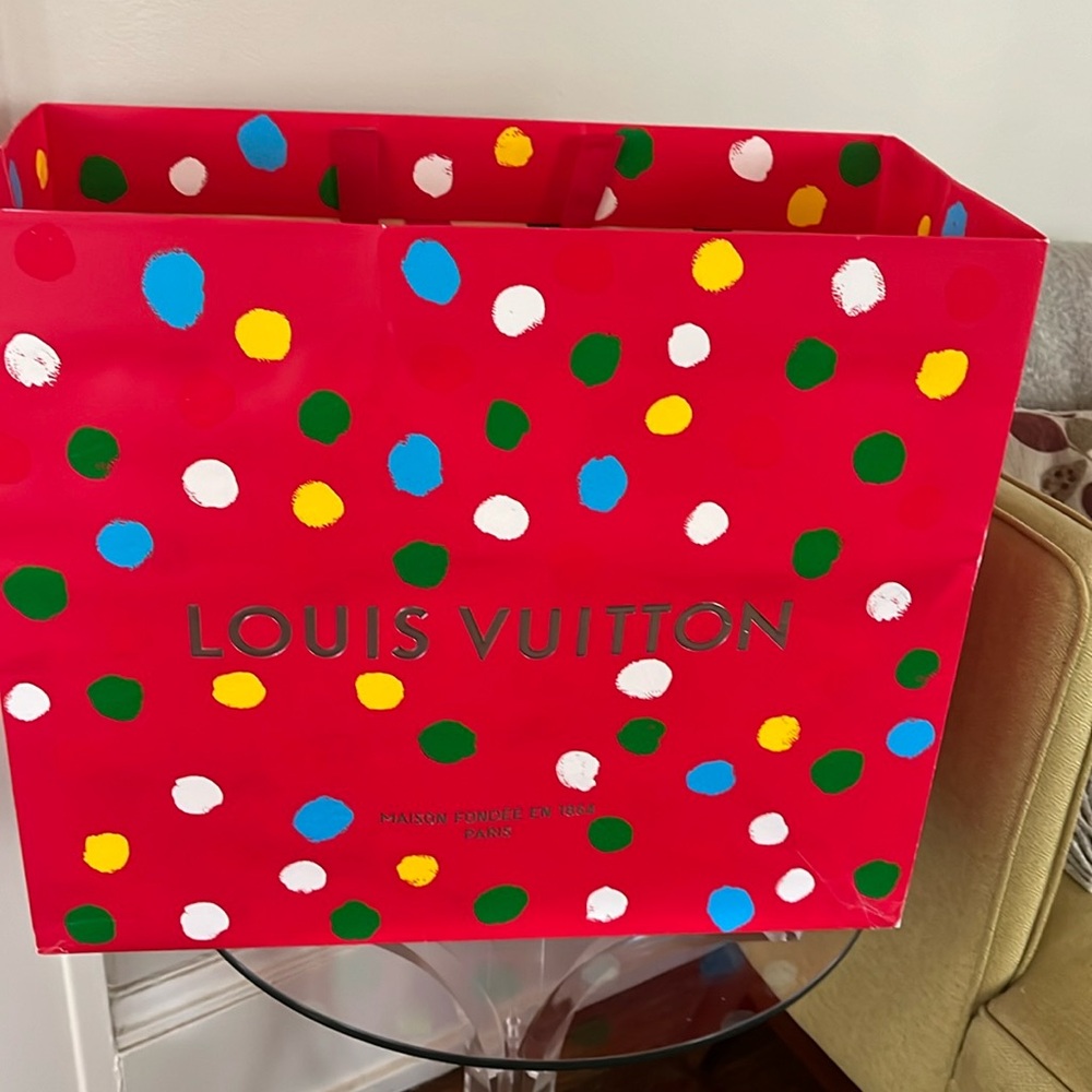 Rare Vintage extra Large Holiday Louis Vuitton Gift Bag